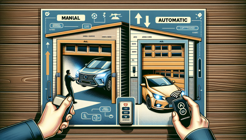 MANUAL AND AUTOMATIC GARAGE DOORS