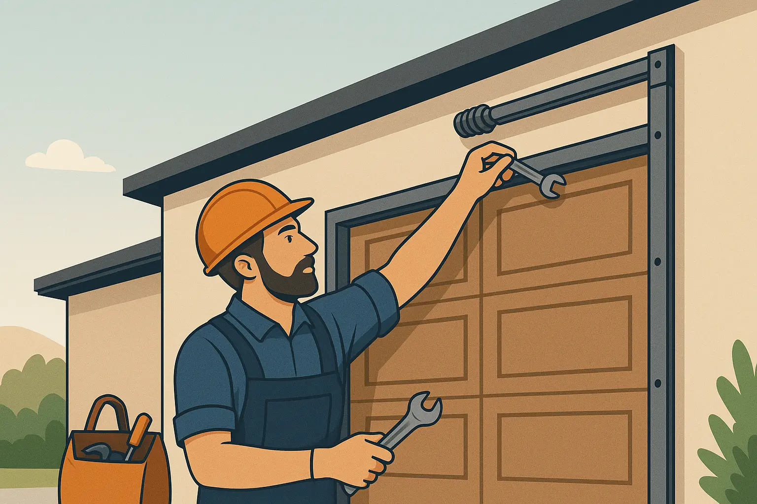 Professional garage door installation