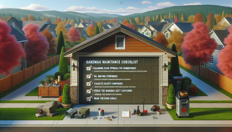 Garage Door Maintenance Checklist