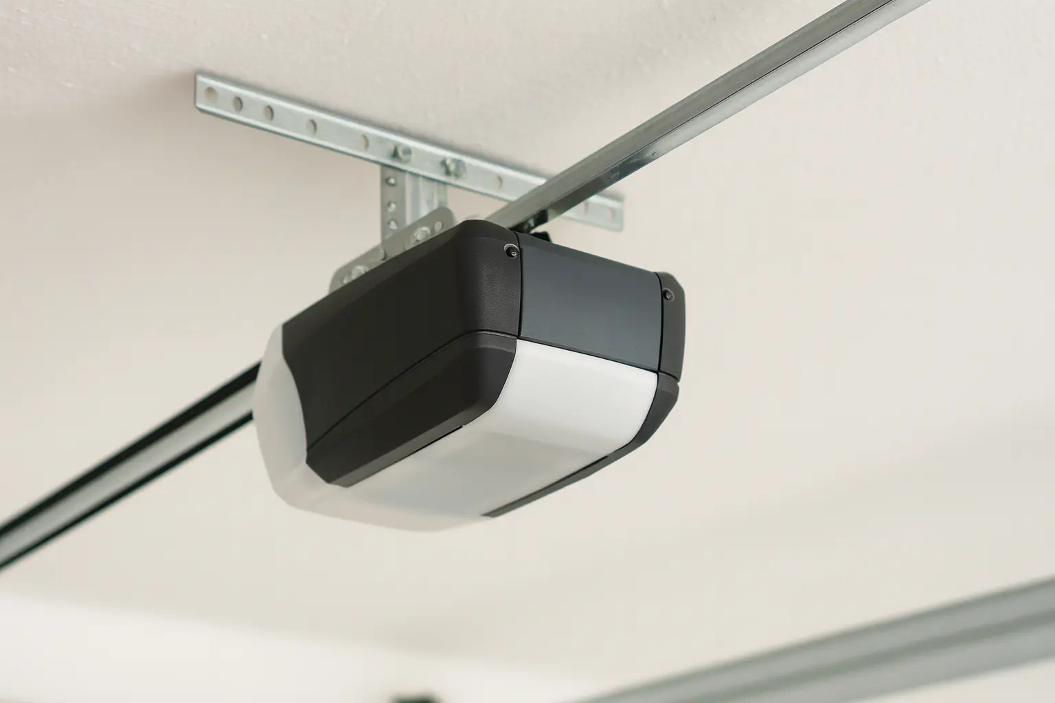 Garage door opener motor replacement — standard economy unit installation