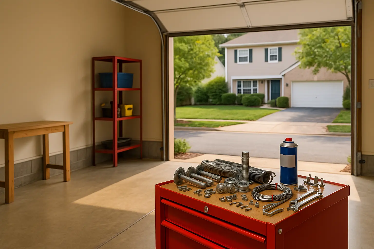 DIY garage door repair kit tools